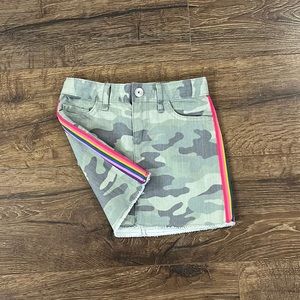 Children’s Place Rainbow Trim Camo Skirt